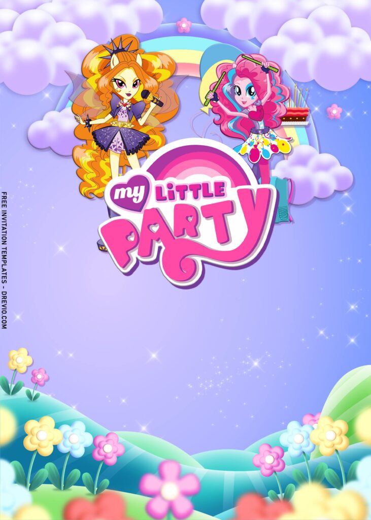 Invitation Template of 8+ Rainbow My Little Pony Birthday Invitation Templates 4