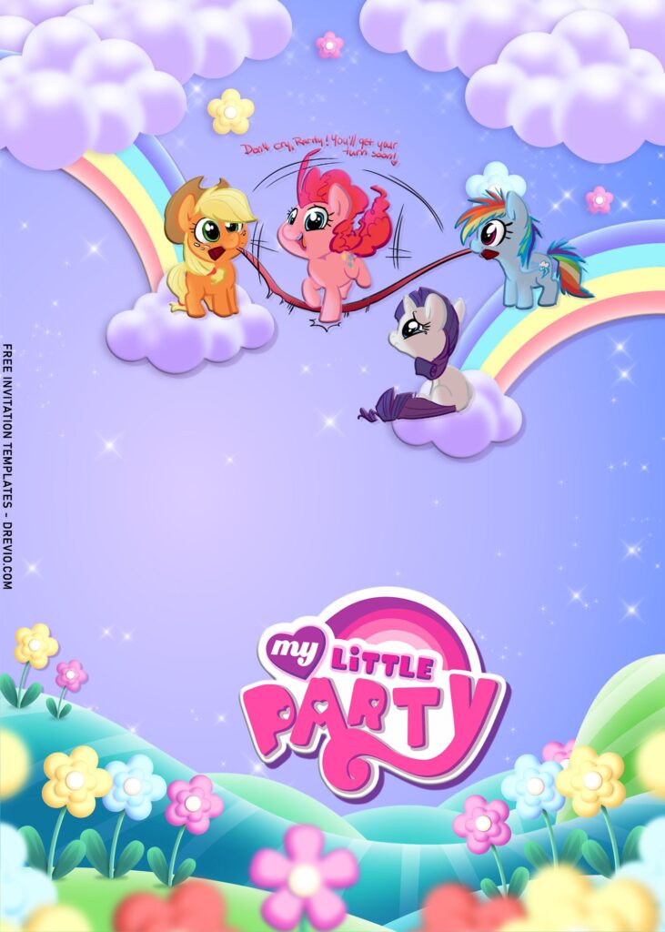 Invitation Template of 8+ Rainbow My Little Pony Birthday Invitation Templates 2