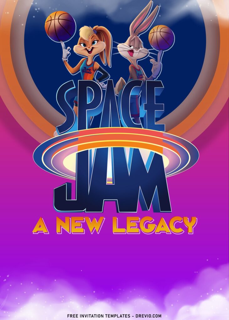 7+ Awesome Space Jam Birthday Invitation Templates With The Tunes with Tune Squad