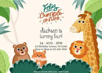 9+ Fun Jungle Birthday Party Invitation Templates