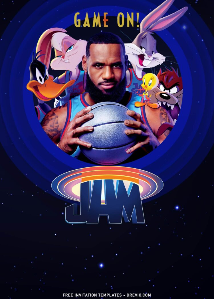 9+ Space Jam A New Legacy Birthday Invitation Templates - Download ...