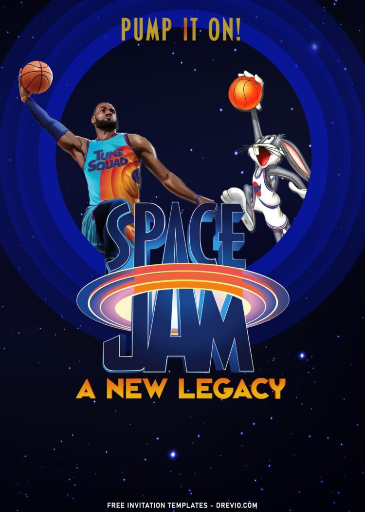 9+ Space Jam A New Legacy Birthday Invitation Templates | Download ...