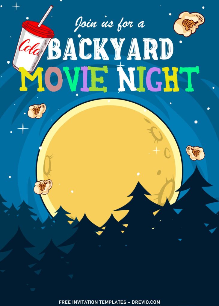 Invitation Template of 10+ Fun Backyard Movie Night Birthday Invitation Templates 2