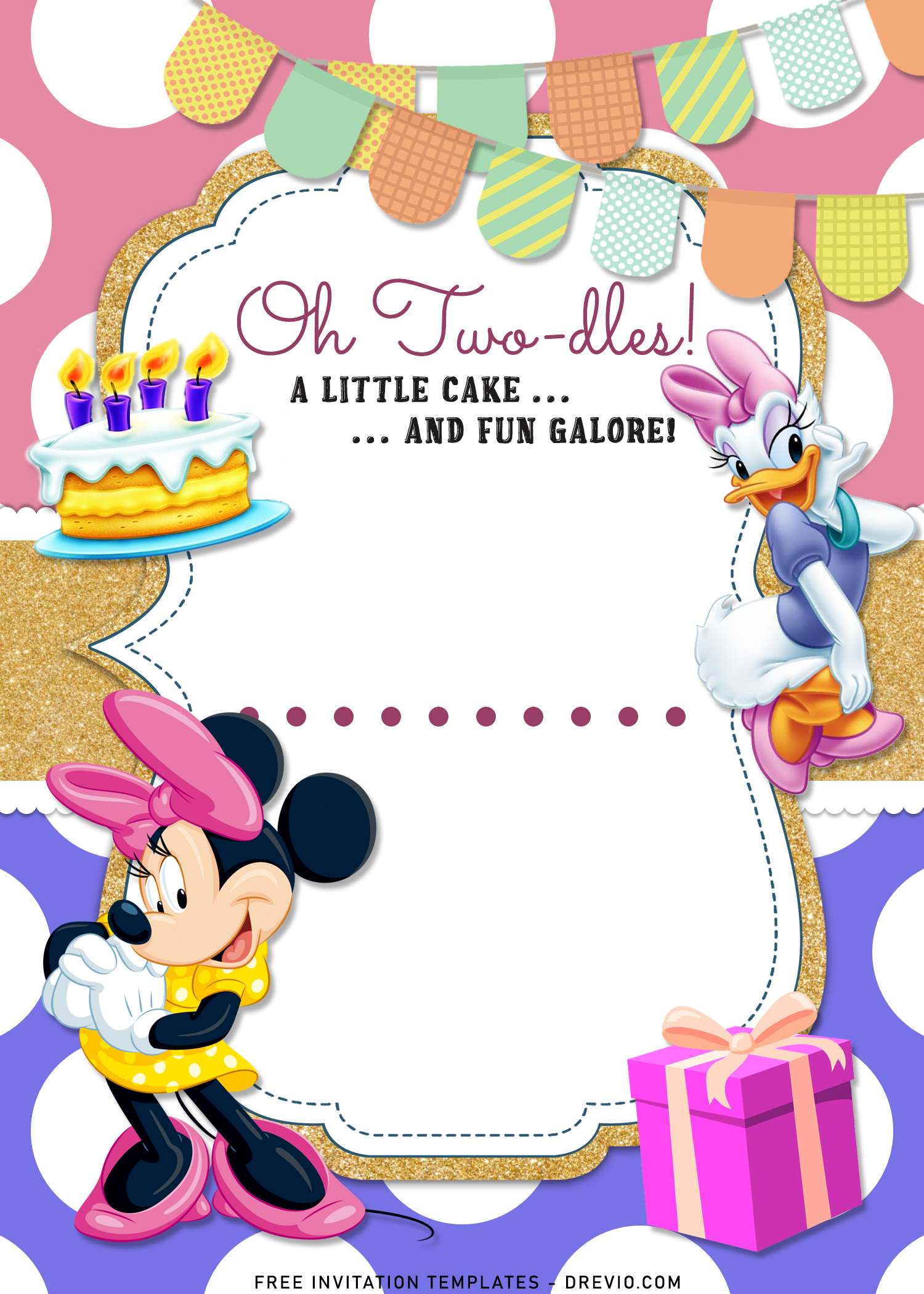 11+ Minnie Mouse And Daisy Joint Birthday Invitation Templates For Twin  Girls | Download Hundreds FREE PRINTABLE Birthday Invitation Templates