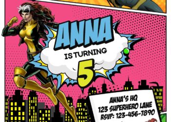 11+ Girl Superhero Birthday Invitation Templates