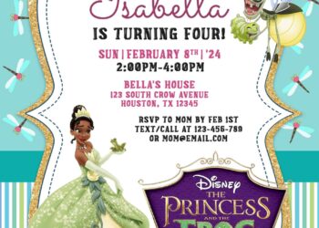 11+ Princess Tiana And The Frog Birthday Invitation Templates