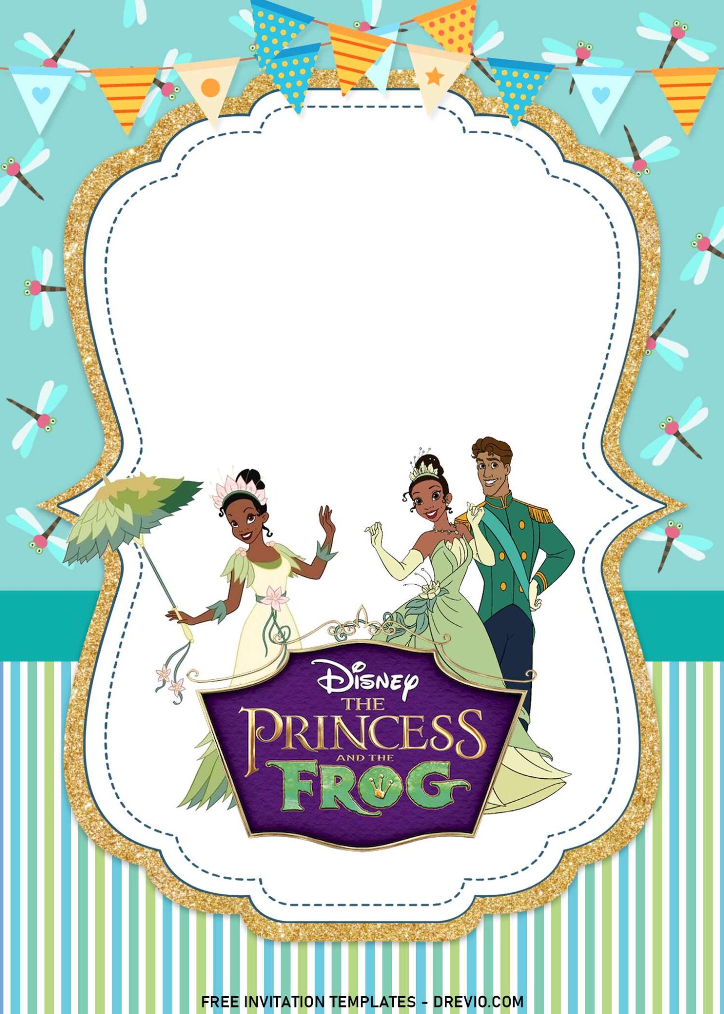 Princess And The Frog Invitation Template Free