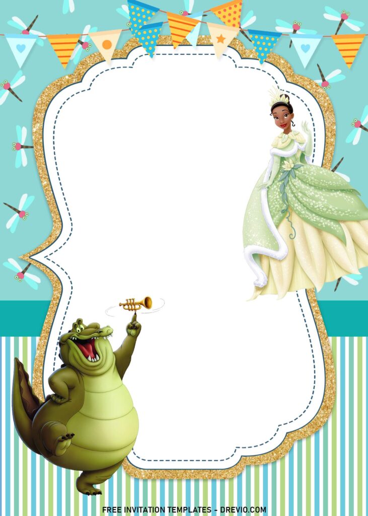 Invitation Template of 11+ Princess Tiana And The Frog Birthday Invitation Templates 4