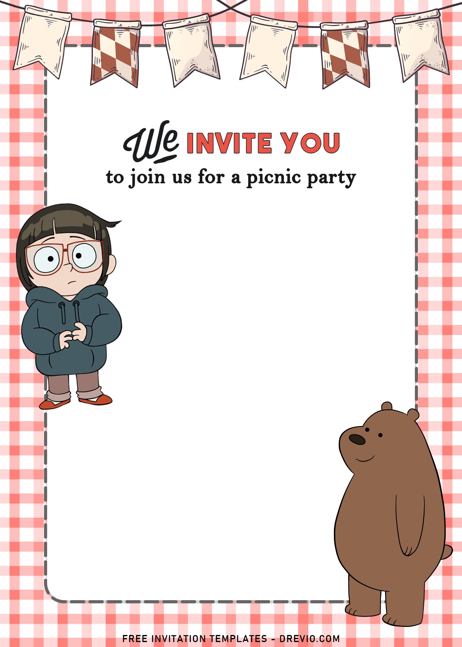 11+ We Bare Bears Birthday Invitation Templates For Girls Birthday