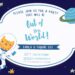 7+ Adorable Space Cat And Planets Birthday Invitation Templates Title