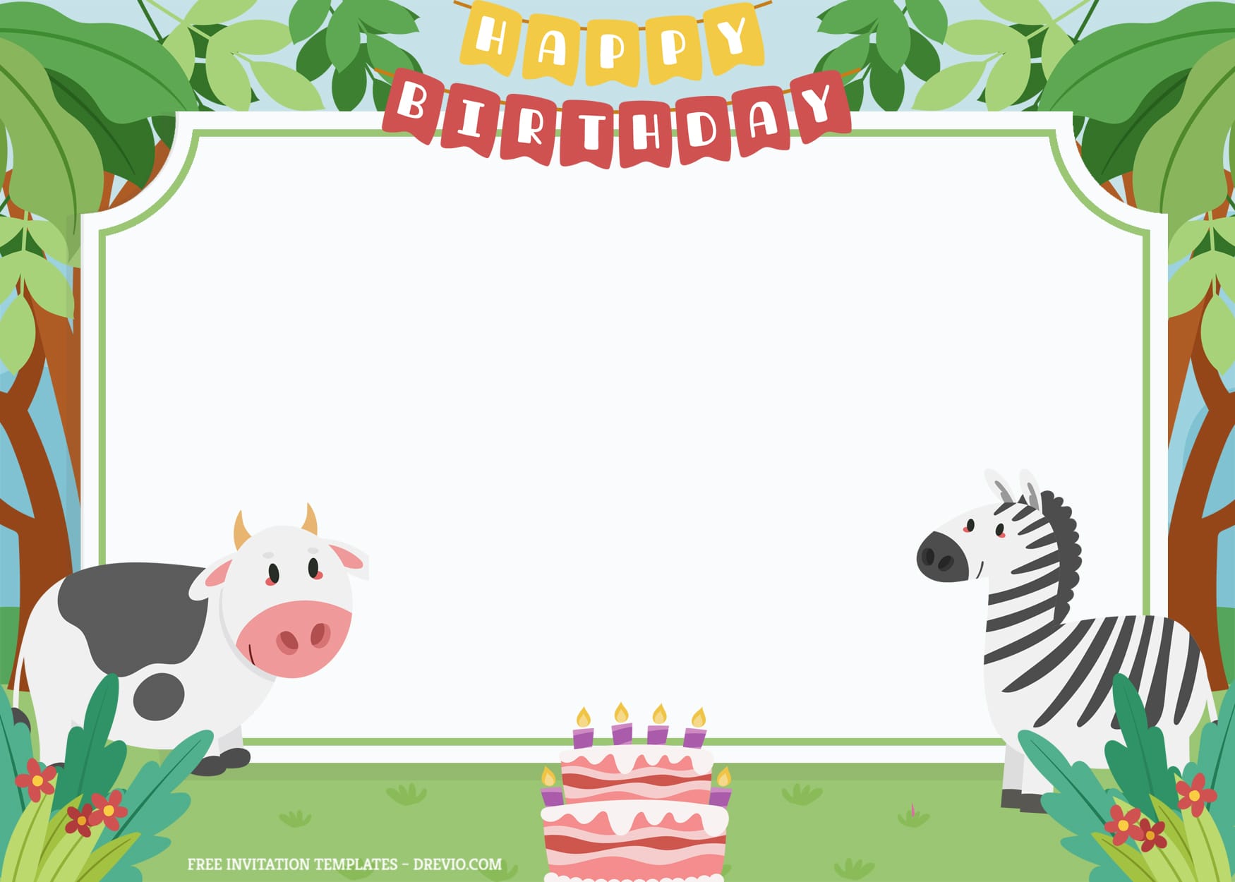 7+ Barn Animals Party Birthday Invitation Templates Type Five