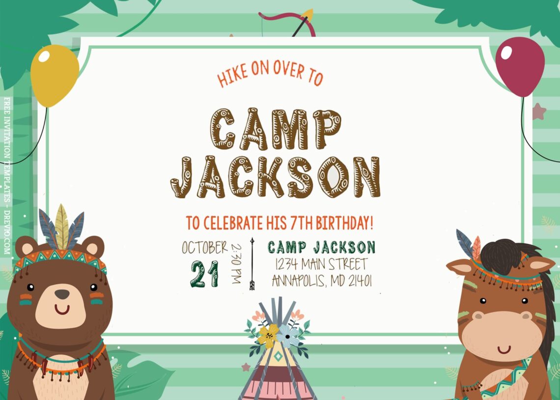 7-boho-forest-animals-camp-birthday-invitation-templates-title-download-hundreds-free