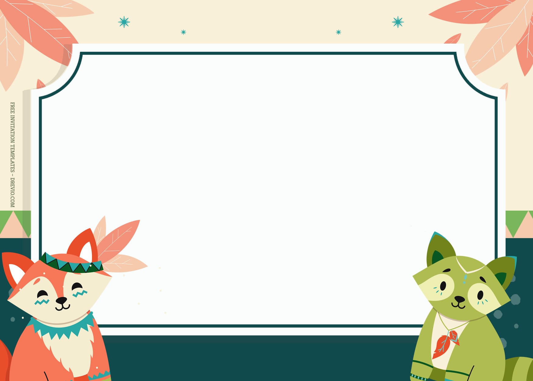 7+ Cute Fox And Foxy Birthday Invitation Templates Type One