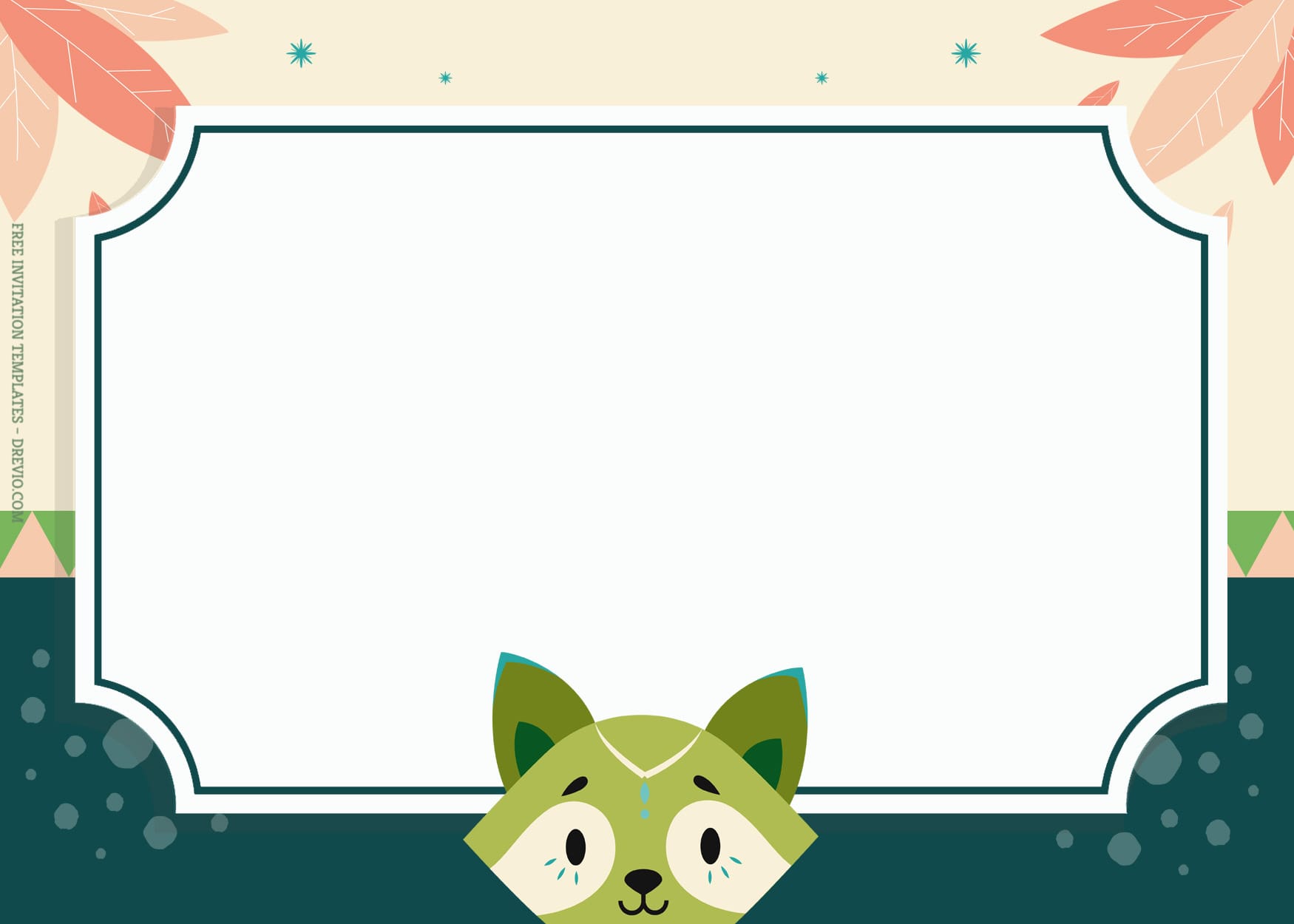 7+ Cute Fox And Foxy Birthday Invitation Templates Type Six