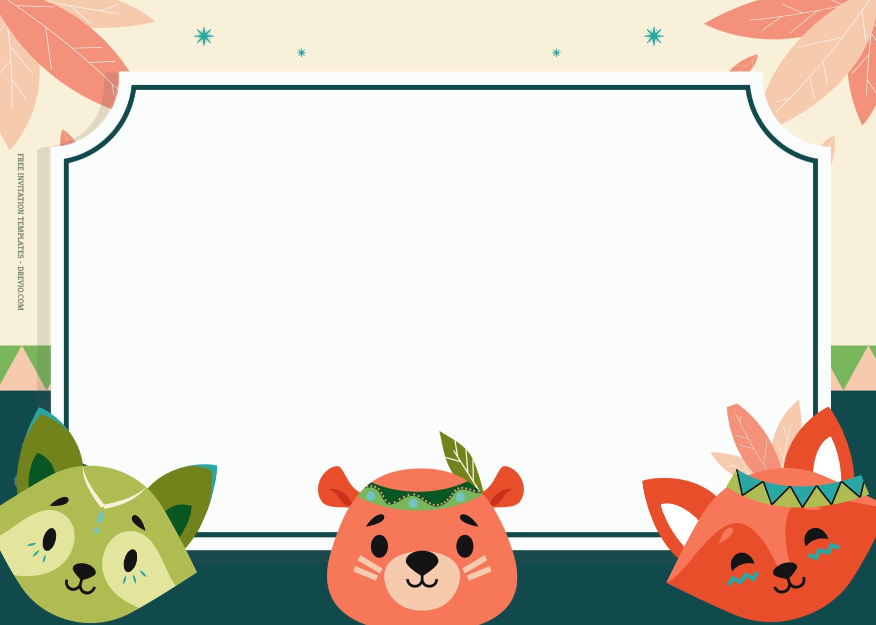 7+ Cute Fox And Foxy Birthday Invitation Templates Type Two