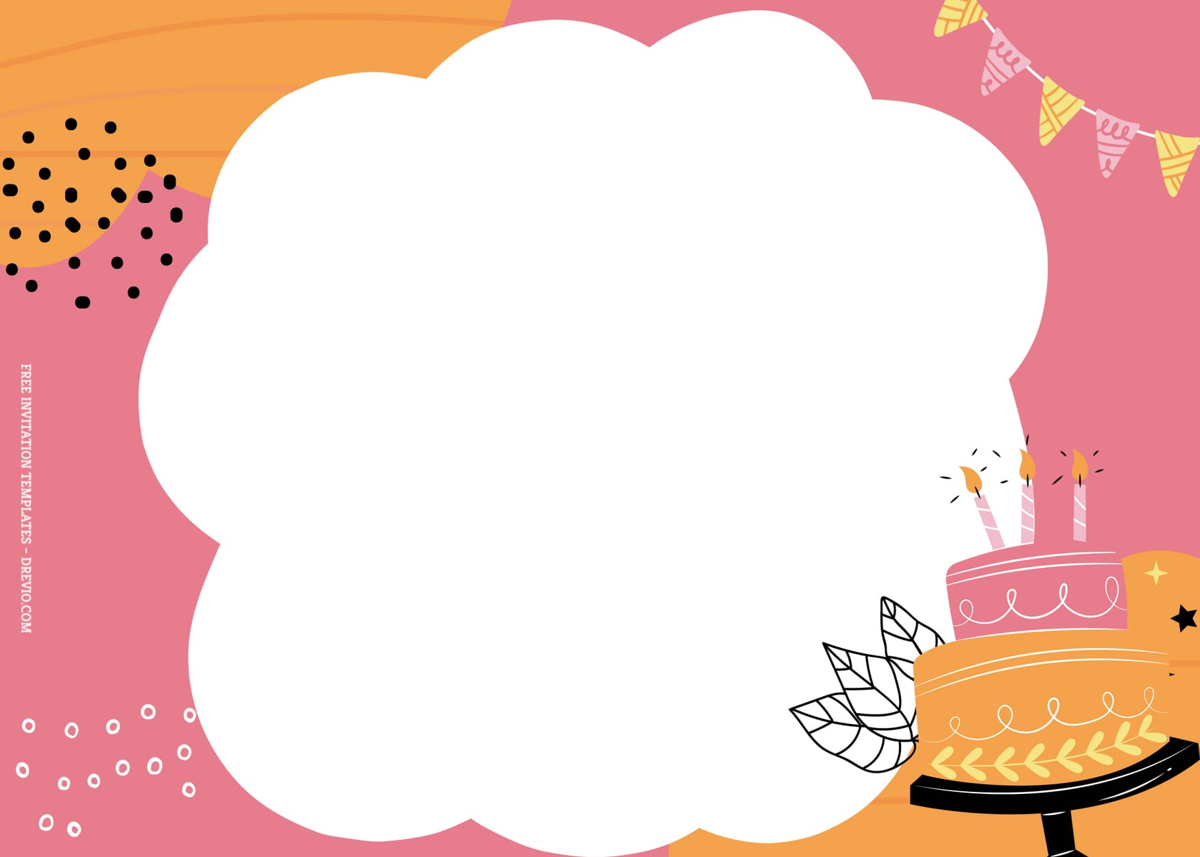 7+ Cute Round Cartoon Birthday Invitation Templates Type Four