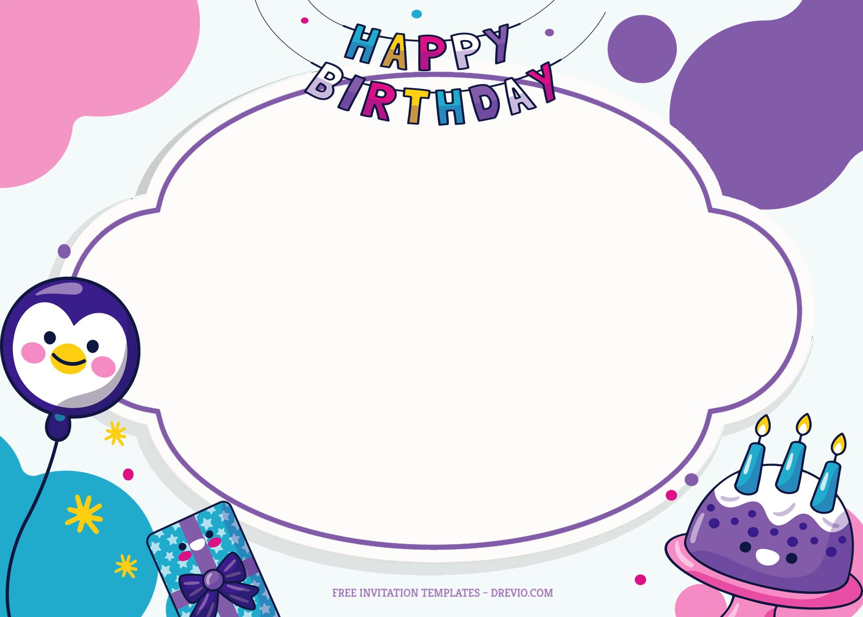 7+ Dreamy Kiddies Imagination Birthday Invitation Templates Type Three