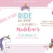 7+ Flashy Purple Unicorn Birthday Invitation Templates Title