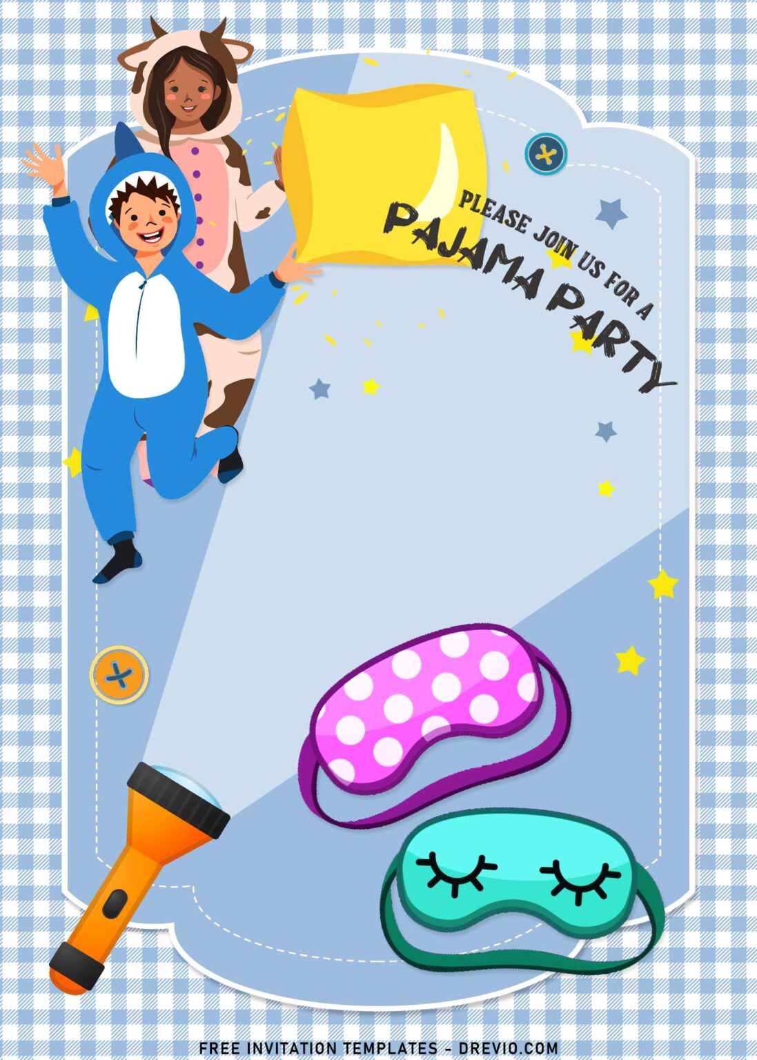 7+ Pajama Party Invitation Templates To Celebrate Your Kid’s Birthday ...