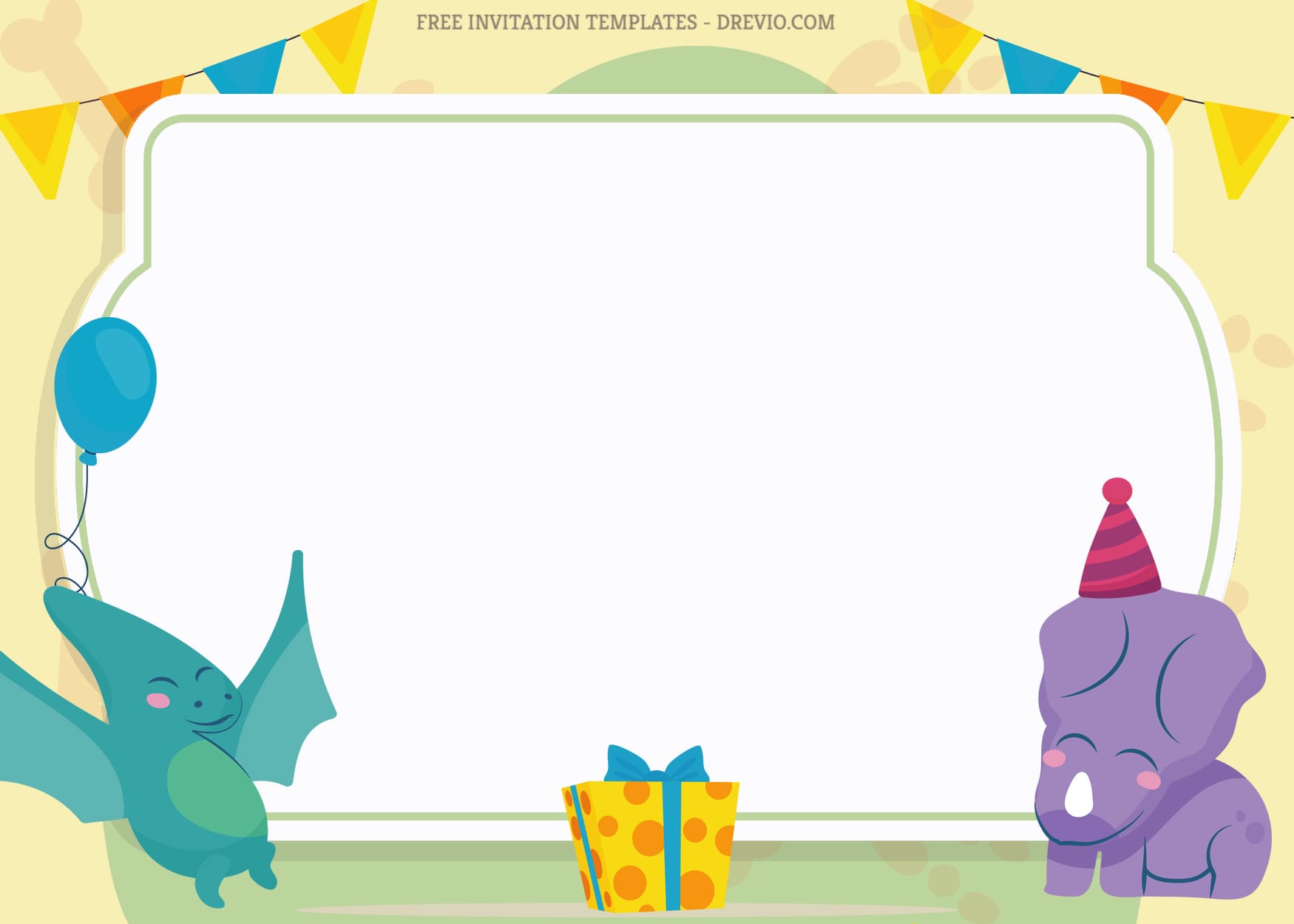7+ Lime Purple Stomp And Chop Dino Birthday Invitation Templates