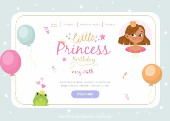 7+ Popping Princess Party Birthday Invitation Templates Title