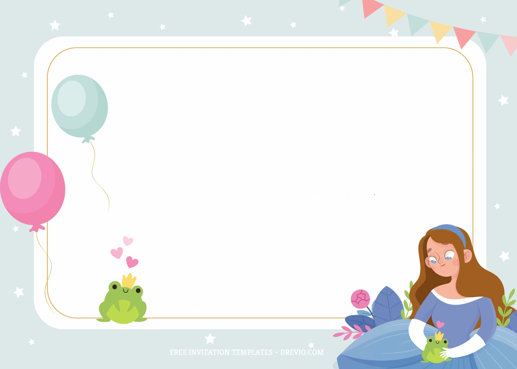 7+ Popping Princess Party Birthday Invitation Templates Type Five