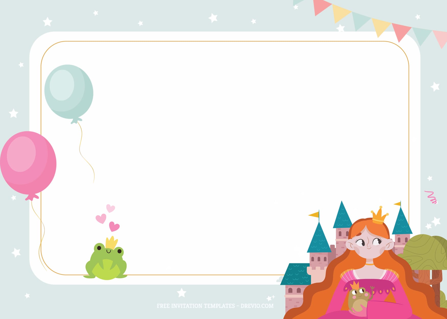 7+ Popping Princess Party Birthday Invitation Templates Type Six