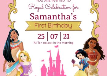 7+ Vintage Disney Princess Birthday Invitation Templates