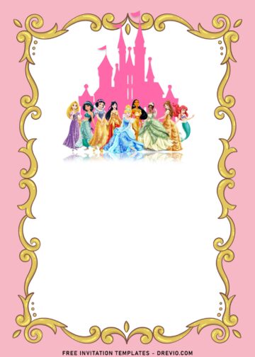 7+ Vintage Disney Princess Birthday Invitation Templates 