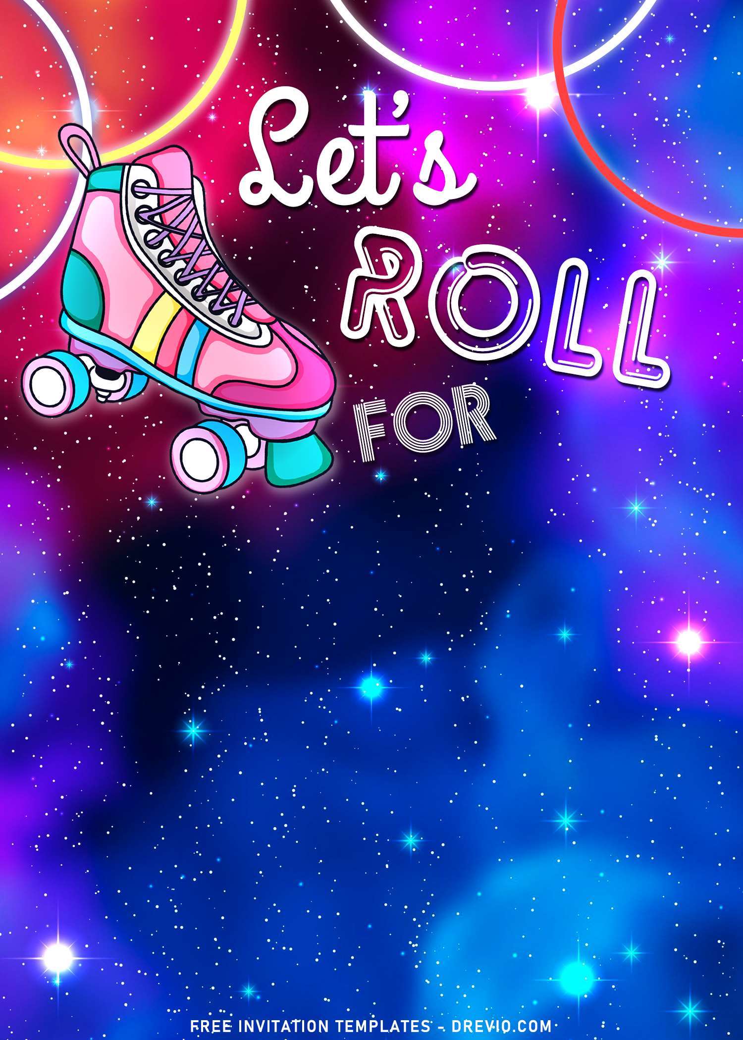 7+ let's roll roller skate party invitation templates | download