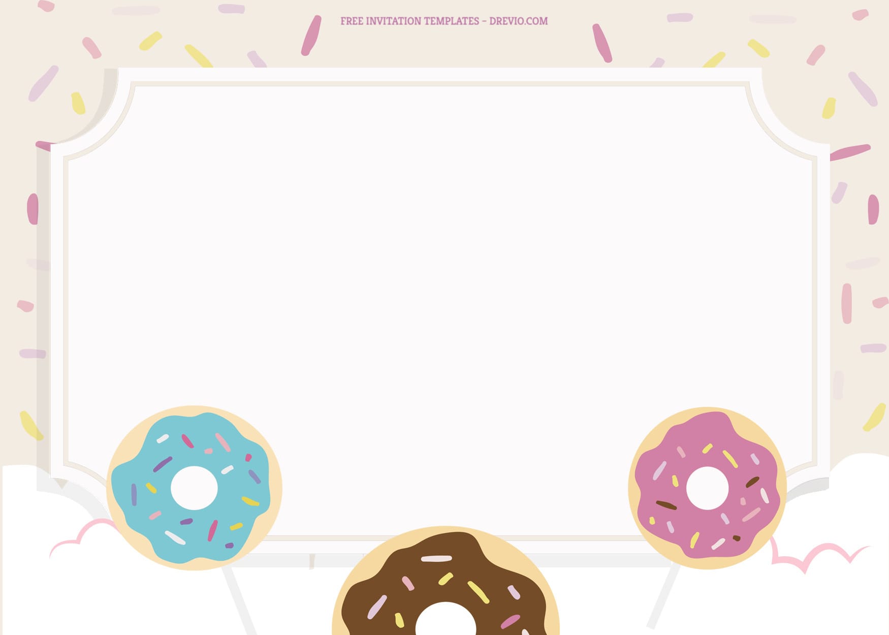 7+ Sugary Sweet Donuts Birthday Invitation Templates Type One