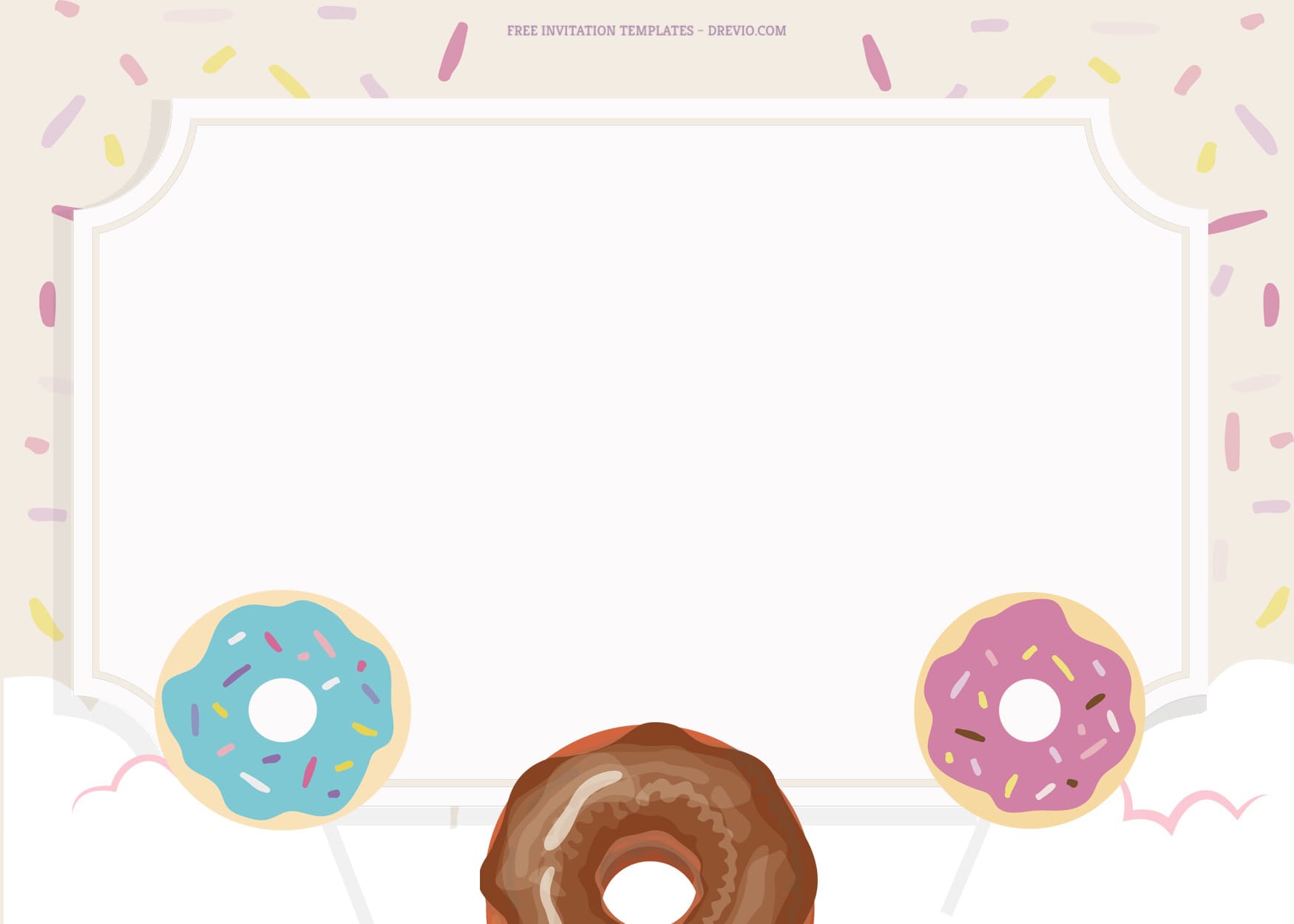 7+ Sugary Sweet Donuts Birthday Invitation Templates Type Two