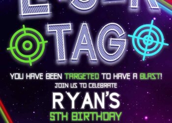 8+ Awesome Laser Tag Birthday Invitation Templates For Boys