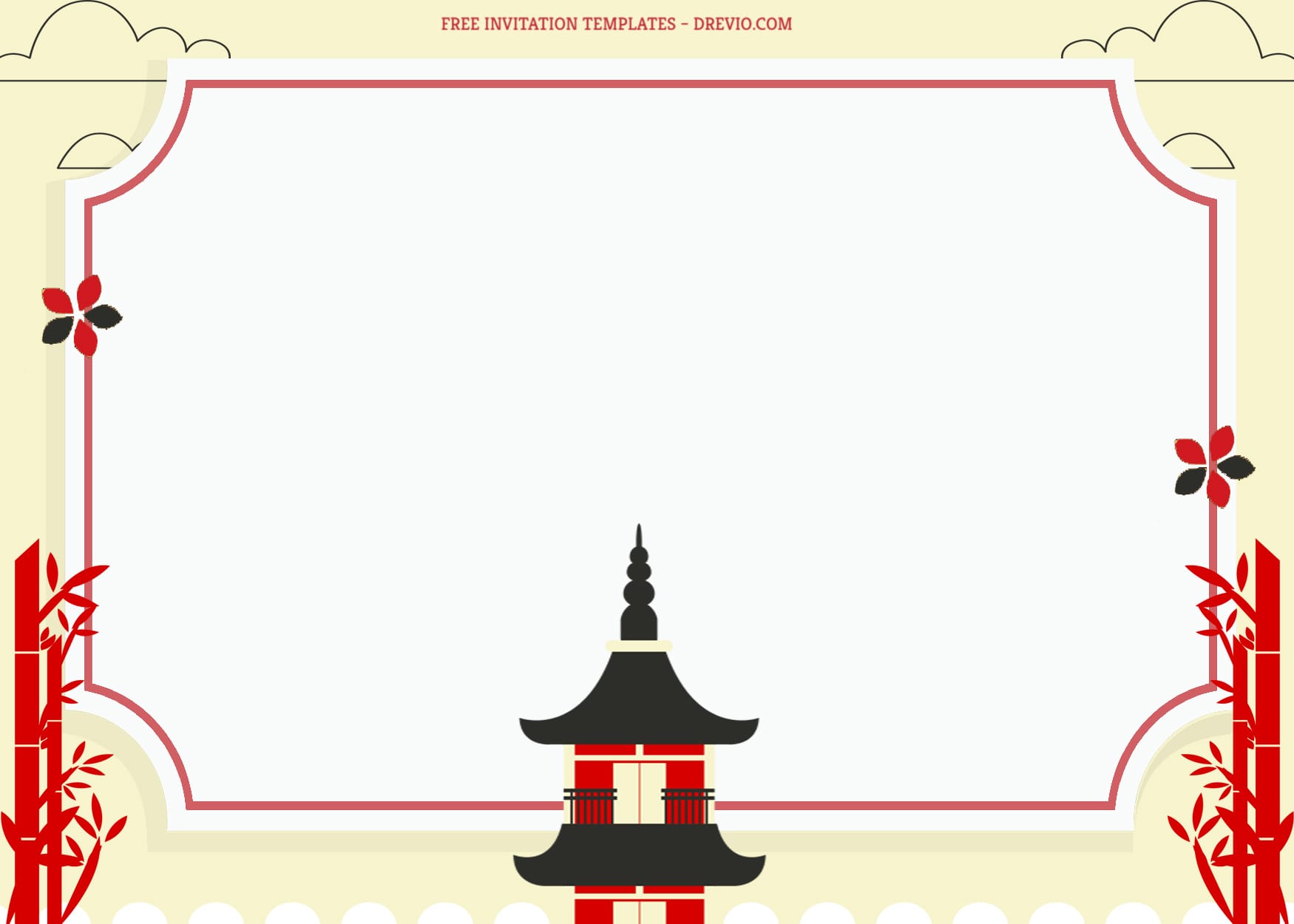 8+ Japanese Wonderland Themes Birthday Invitation Templates Pagoda