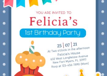 8+ Simply Cute Kids Birthday Invitation Templates
