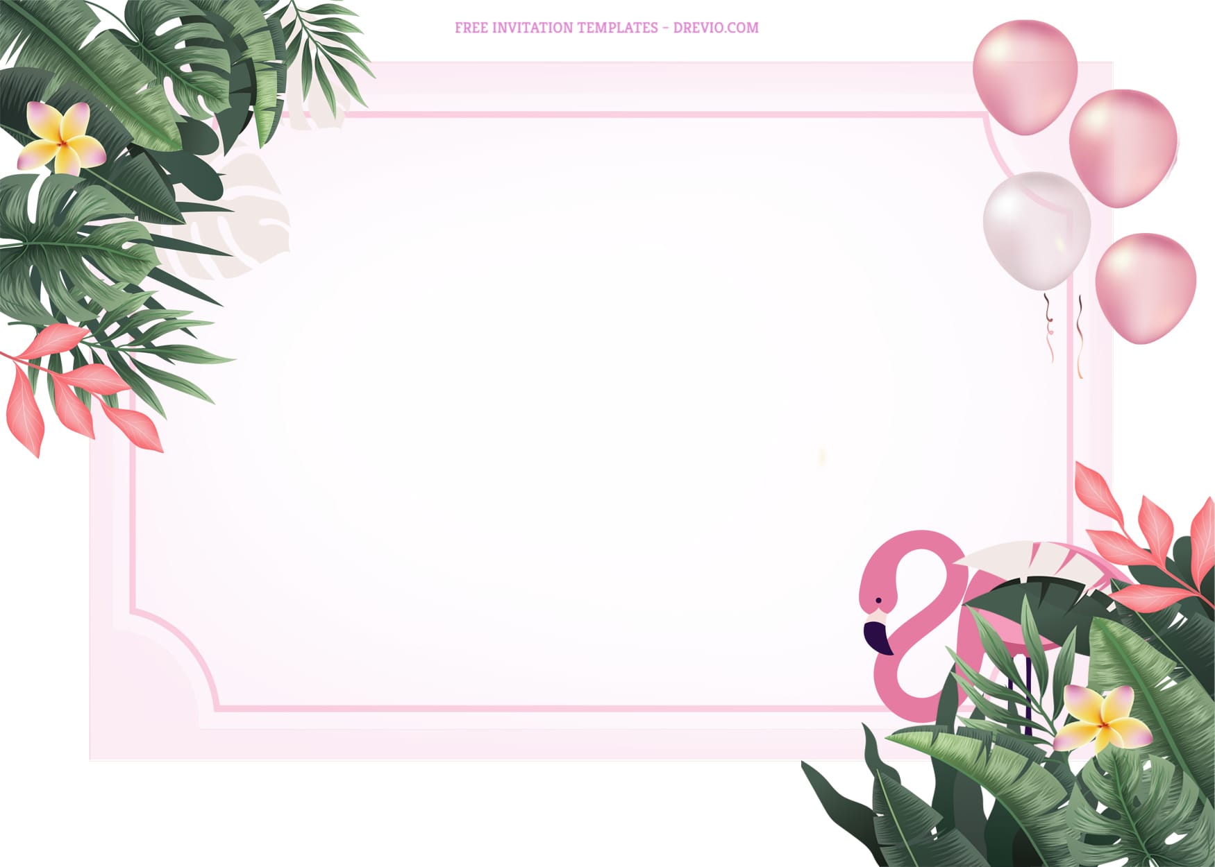 8+ Sweet Summer Flamingo Birthday Invitation Templates With Hiding Flamingo