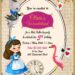 8+ Vintage Alice In Wonderland Birthday Invitation Templates