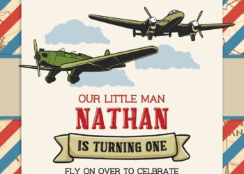 9+ Airplane Birthday Invitation Templates For Boys Birthday