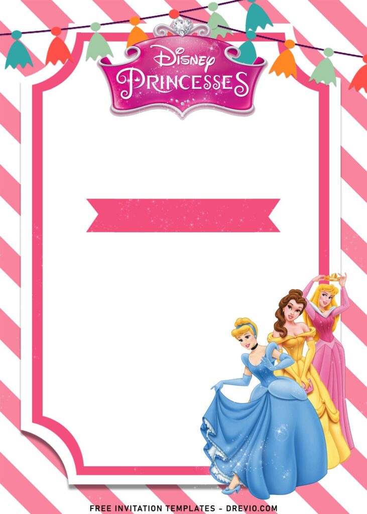 Invitation Template of 9+ Disney Princess And Castle Birthday Invitation Templates 2