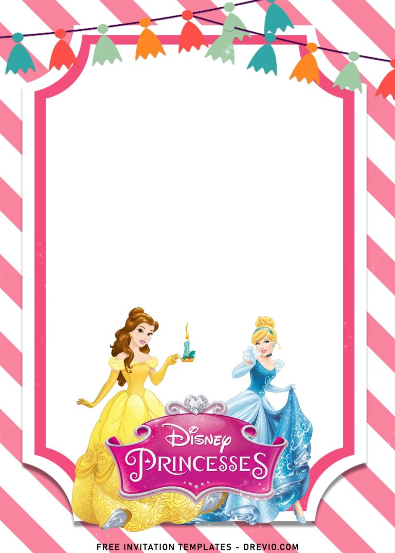 9+ Disney Princess And Castle Birthday Invitation Templates - Drevio ...