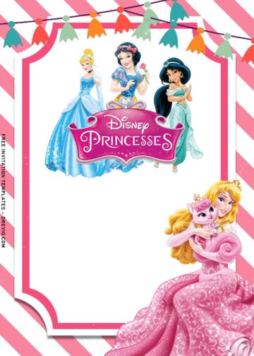 9+ Disney Princess And Castle Birthday Invitation Templates | Download ...