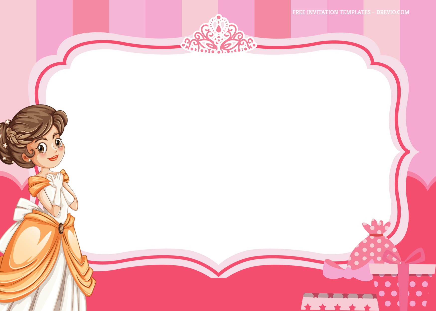 8+ Pinky Sweet Princesses Birthday Invitation Templates With Belle