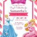 9+ Adorable Princess And Her Castle Birthday Invitation Templates