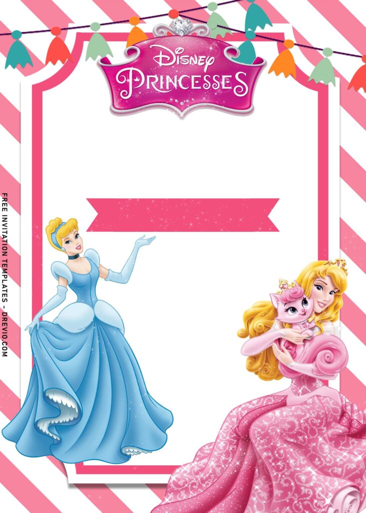 Invitation Template of 9+ Disney Princess And Castle Birthday Invitation Templates 5