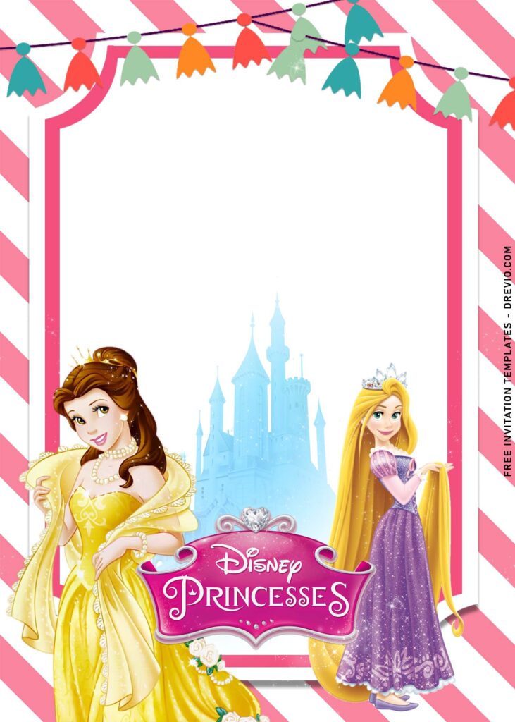 Invitation Template of 9+ Disney Princess And Castle Birthday Invitation Templates 3