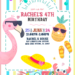 7+ Lovely Summer Birthday Invitation Templates With Flamingo