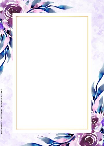 11+ Gleaming Ice Blue Floral Invitation Templates | Download Hundreds ...