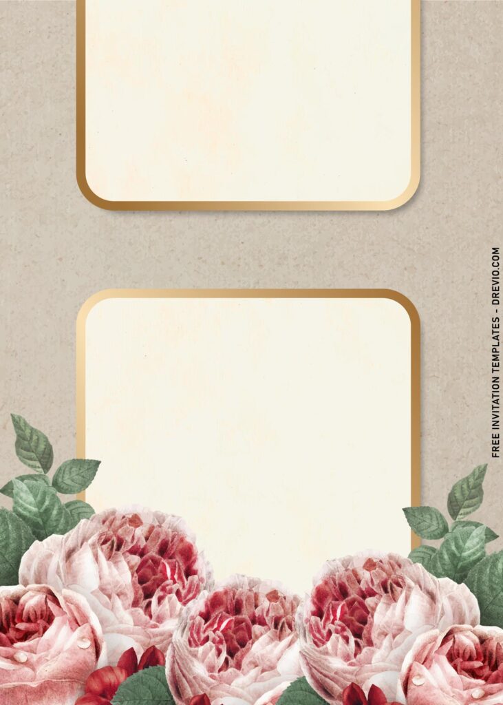 Invitation Template of 7+ Shabby Chic Floral Wedding Invitation Templates 1