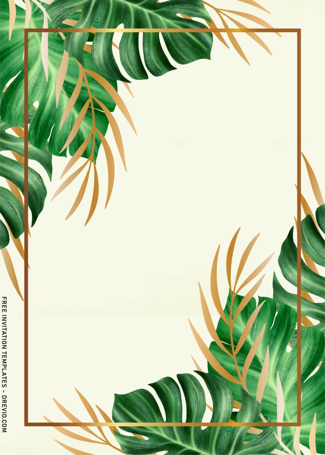 8+ Elegant Monstera Greenery Birthday Invitation Templates | Download ...