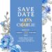10+ Royal Blue Roses Wedding Invitation Templates